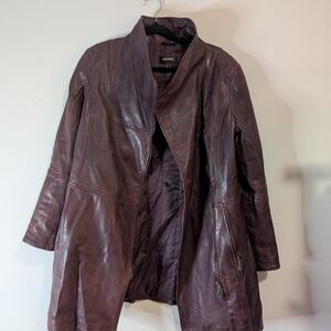 Women's Purple Leather Jacket